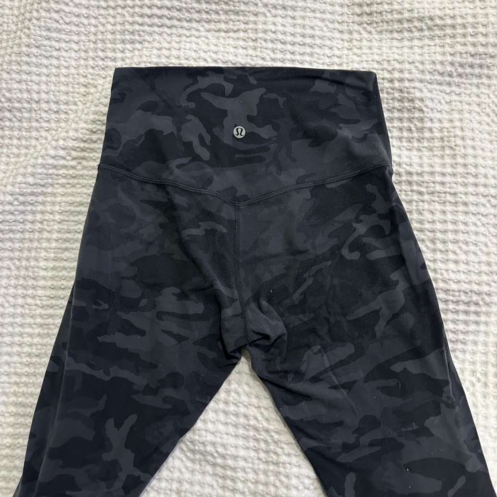 lululemon athletica Black Camo Leggings
